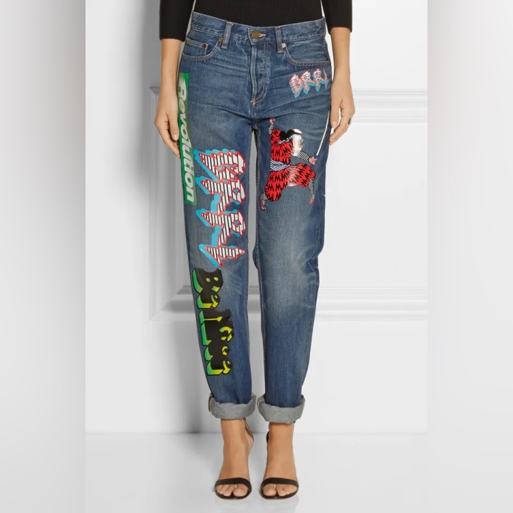 Marc by Marc Jacobs Embroidered Blue Jeans size 30